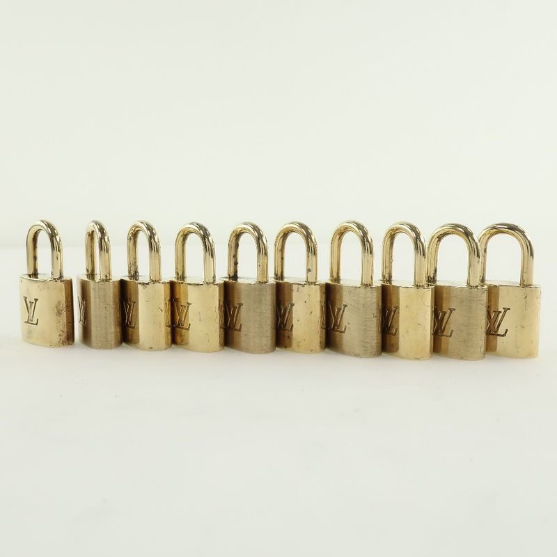 Louis Vuitton Padlock And Keys Set Of 10 Brass Gold Unisex Cadenas