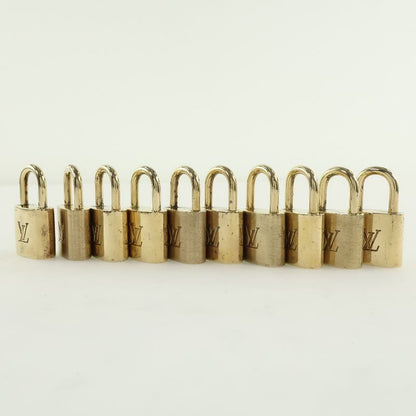 Louis Vuitton Padlock And Keys Set Of 10 Brass Gold Unisex Cadenas