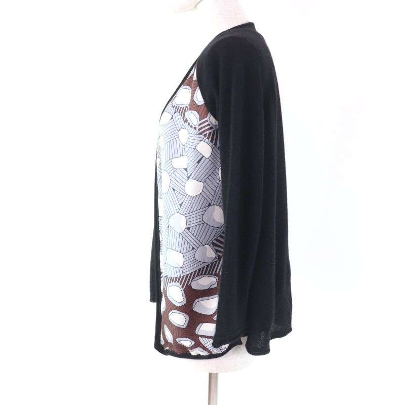 Hermes Vintage Cashmere Silk Blend Margiela Period Long Sleeve Cardigan +