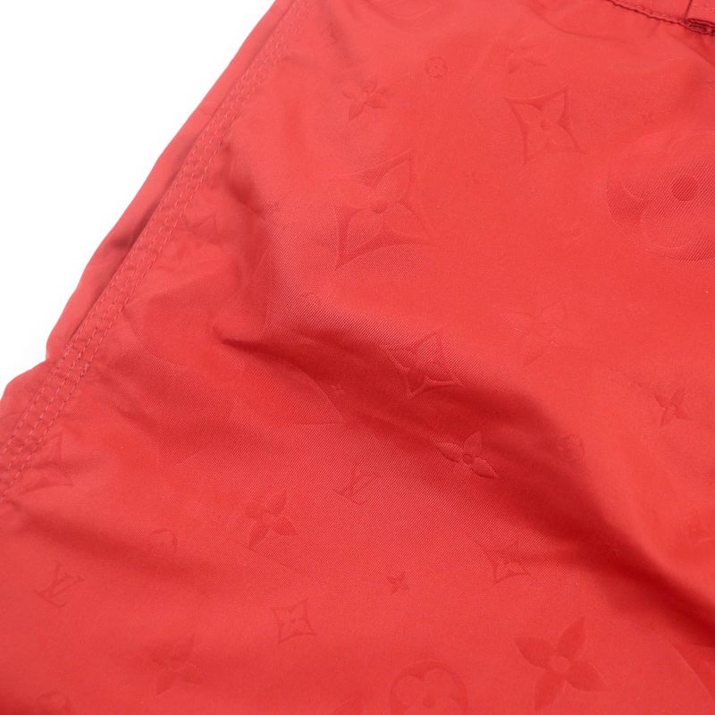 Louis Vuitton 22SS 3D Pocket Monogram Boardshorts Red S Genuine