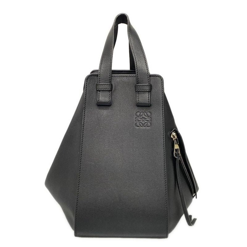 Loewe Tote Bag Hammock Bag Small Black With C Engraved Leather