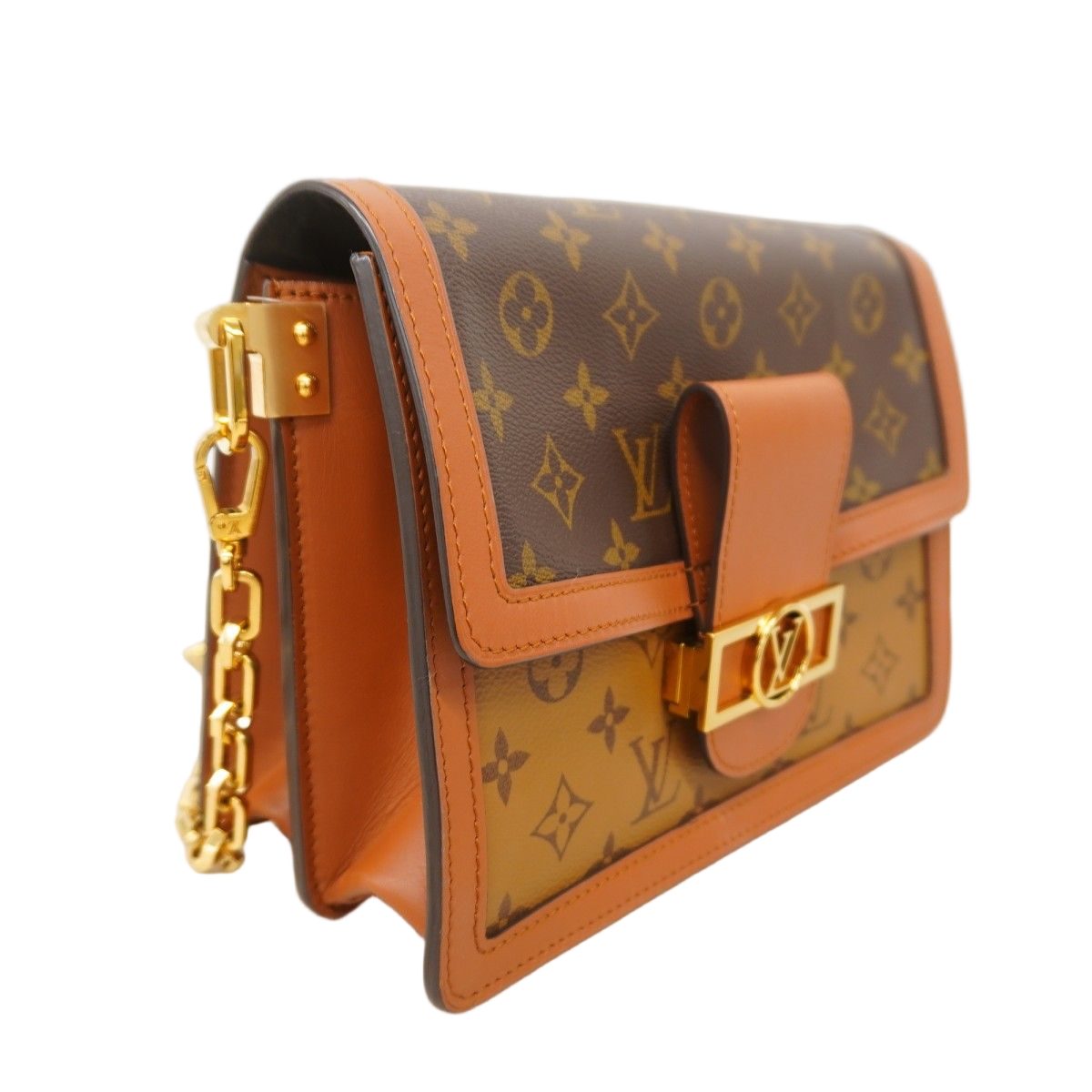 Louis Vuitton Shoulder Bag Monogram Reverse Dauphine Brown — view 2