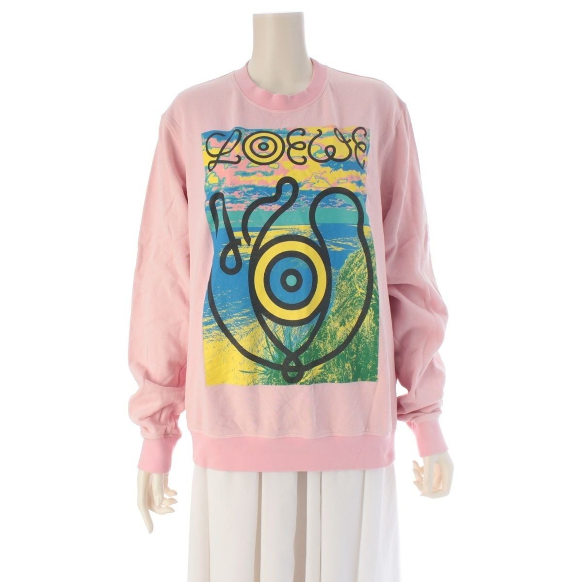 Loewe Eye Screen Print Sweatshirt Pink