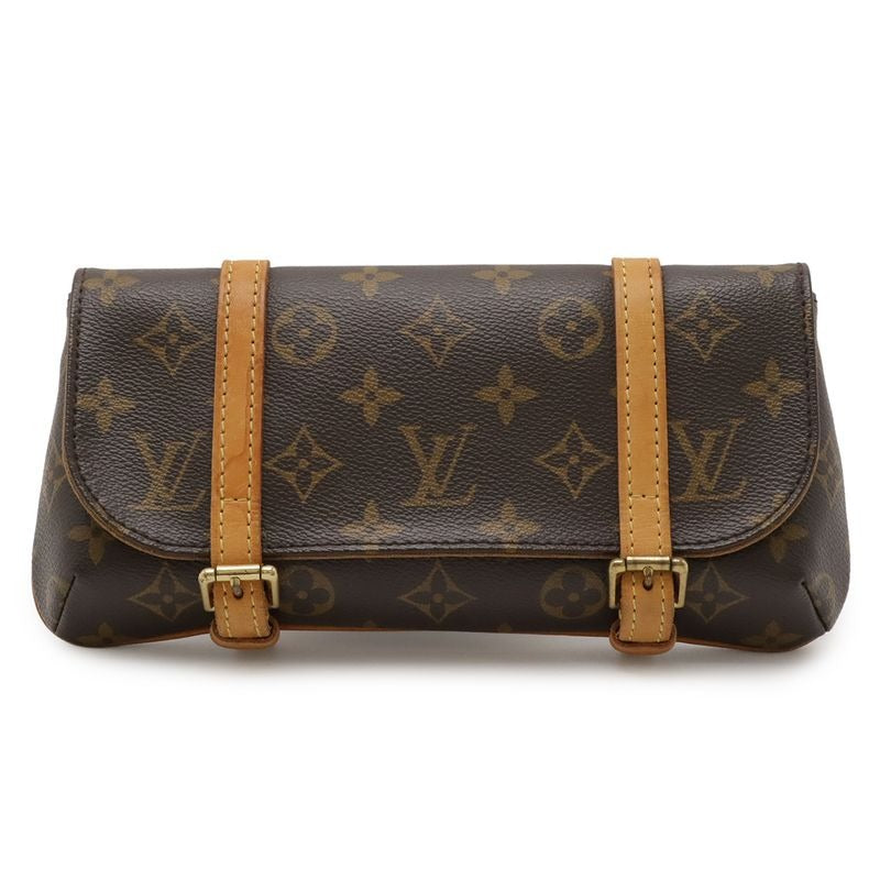 Louis Vuitton Monogram Pochette Marel Body Bag Waist Pouch 2-Way