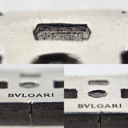 Bvlgari Parentesi Cord Bracelet Star Ring Silver Cotton Black — view 7