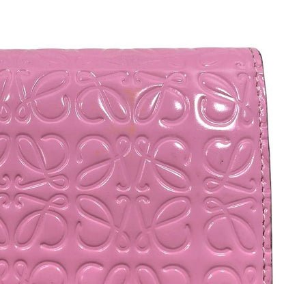 Loewe Folding Long Wallet With Pink Repeat Anagram 107.55f11