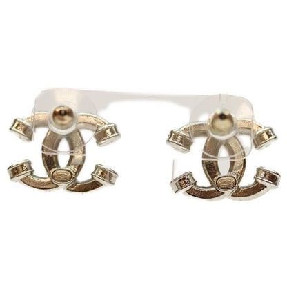 Chanel A24V GP Rhinestone Coco Mark Earrings