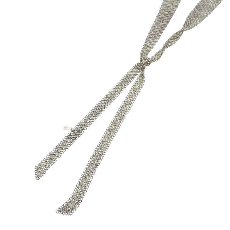 Tiffany & Co Elsa Peretti Mesh 925 Silver Necklace 0076 Tiffany & Co