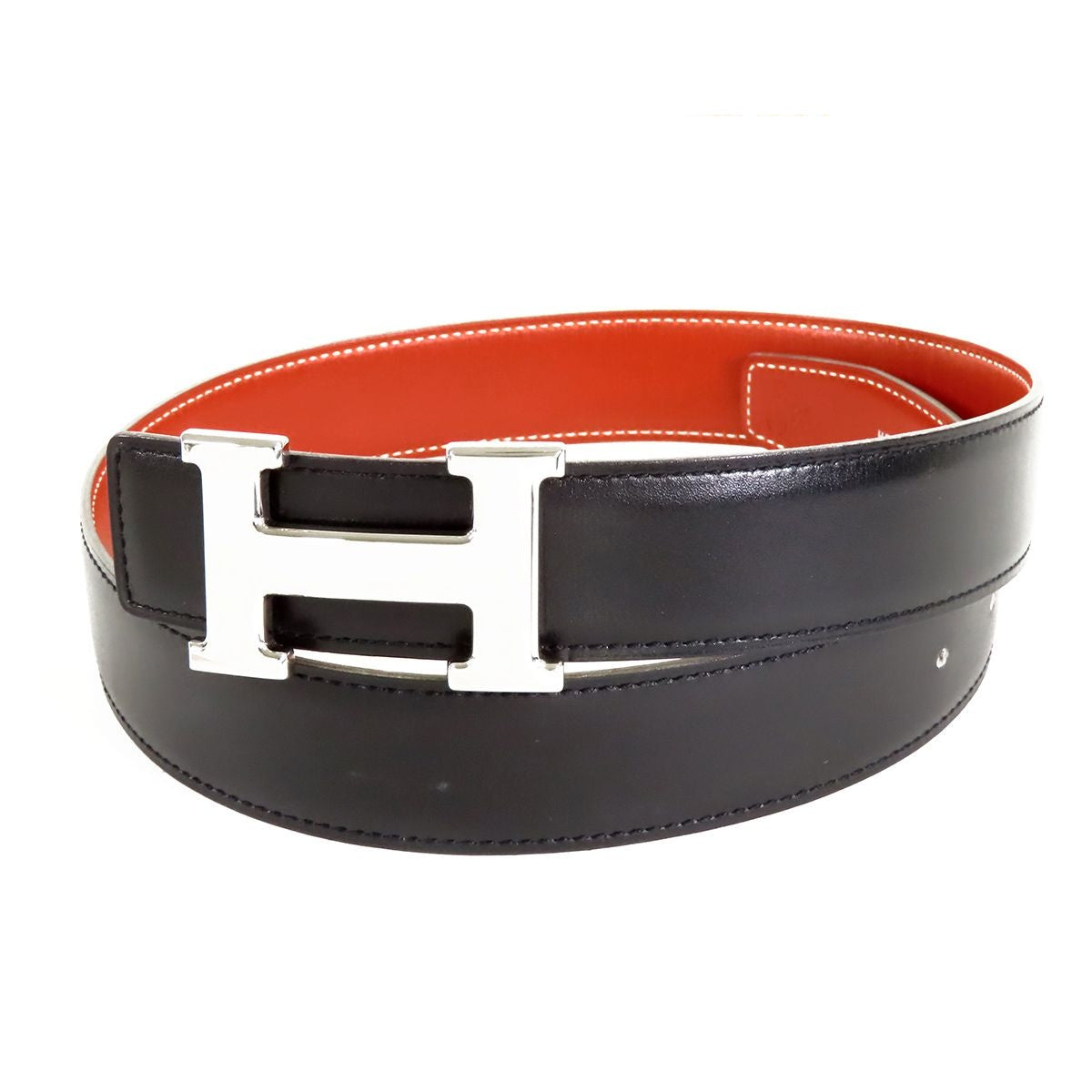 Hermes Constance Belt Black