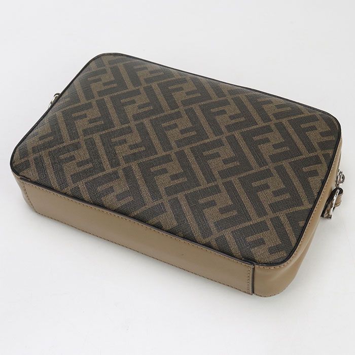 Fendi Camera Case Diagonal 7m.0286 Shoulder Bag Leather PVC Men's