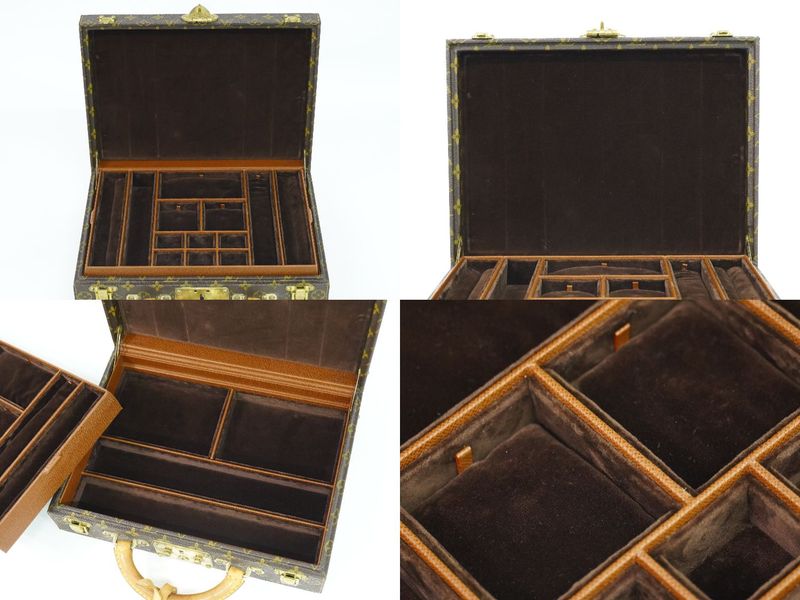 Authentic Louis Vuitton LV Bowat Bijoux Jewelry Case Jewelry Box Jewelry Box