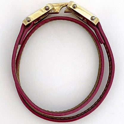 Fendi Bracelet Pink Gold Ec20703 Excellent Condition Leather