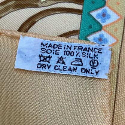 Hermes 100% Silk Scarf Carre 90 AXIS Mundi Axis Of The World Multicolor