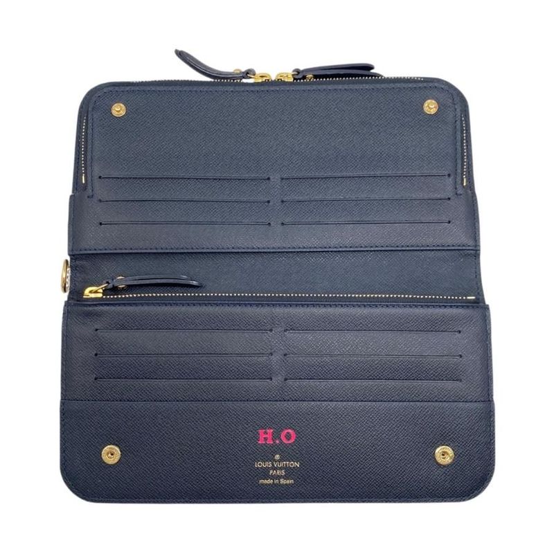 Louis Vuitton Bifold Long Wallet Portefeuille Antholite N63221 Damier Azure