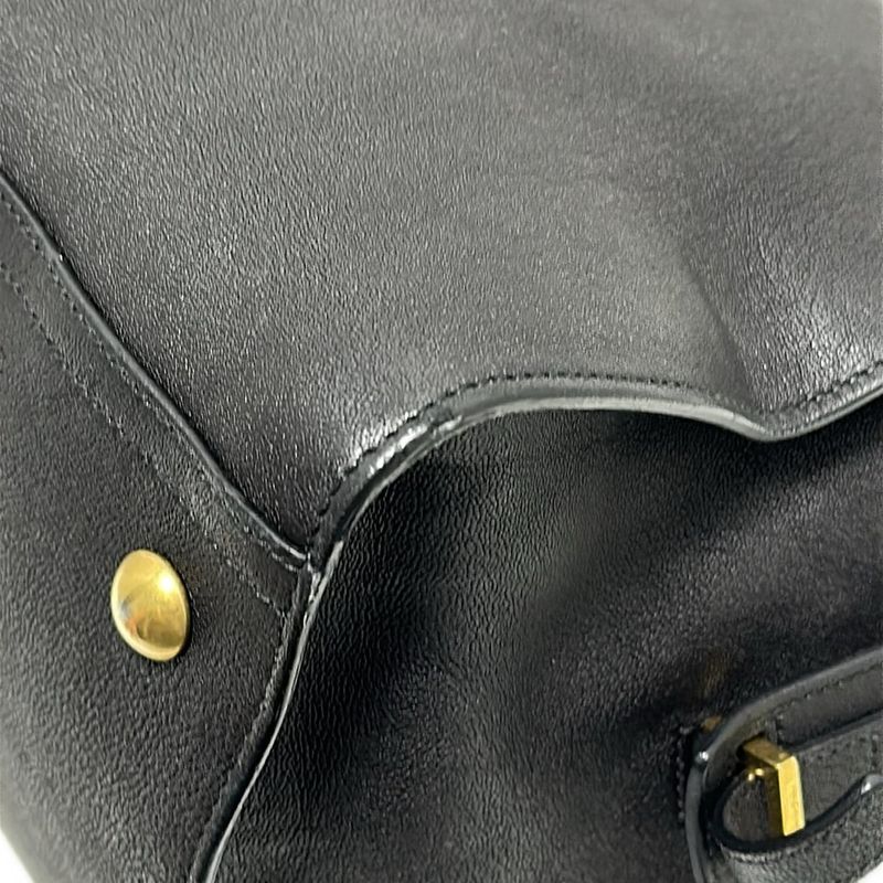 Yvessaint Laurent Handbag Cabas Susic 311220 Black Leather