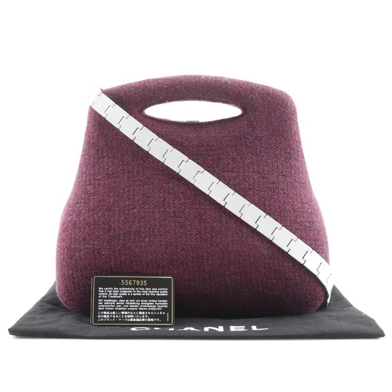 Chanel Hip Bag 2WAY Shoulder 2005 Premium Edition Tweed Ladies Handbag