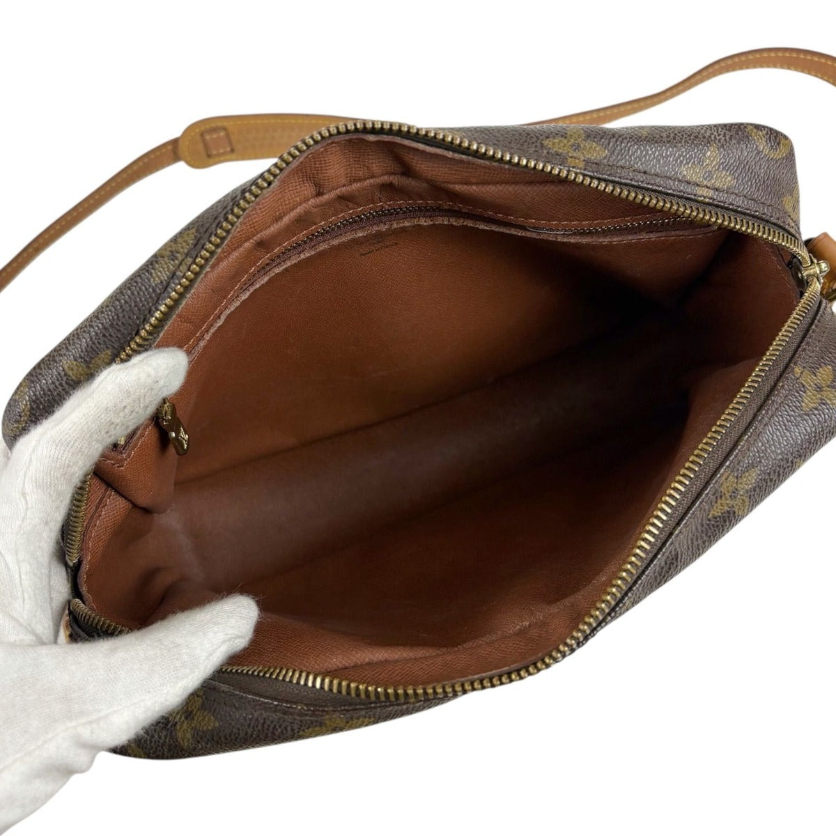 Louis Vuitton Trocadero 27 Mini Shoulder Bag Brown Monogram Leather — view 10