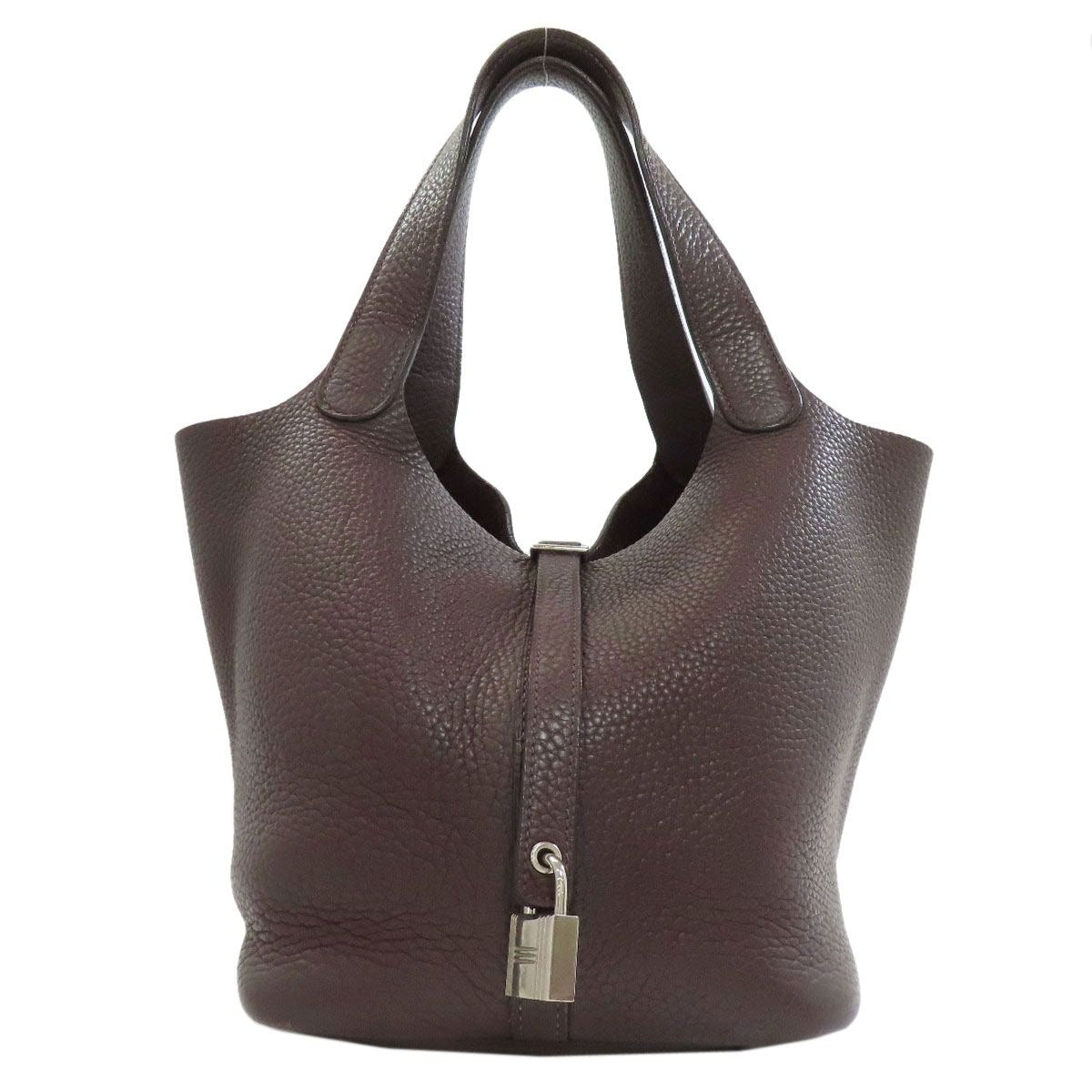 Hermes Picotin Lock MM Silver Handbag
