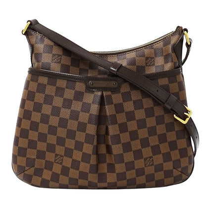 Louis Vuitton Damier Shoulder Bag Blue Bloomsbury PM Brown