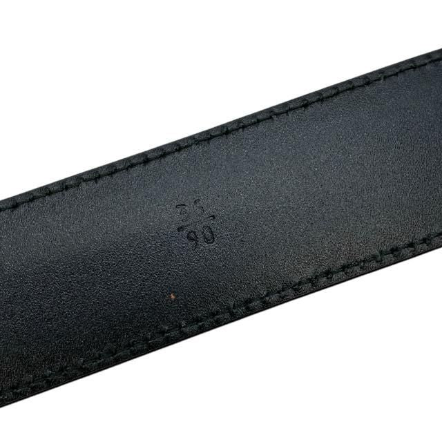 Prada 2cc121 4 Belt Saffiano Leather Black Silver [size 90/36]