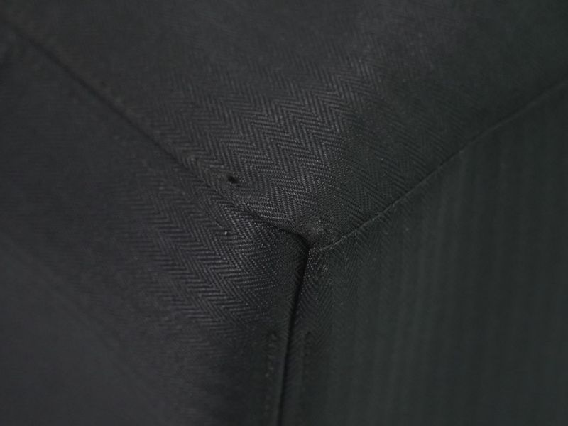 Authentic Hermes Acapulco MM Tote Handbag Canvas Black Acapulco Bag Pre-owned