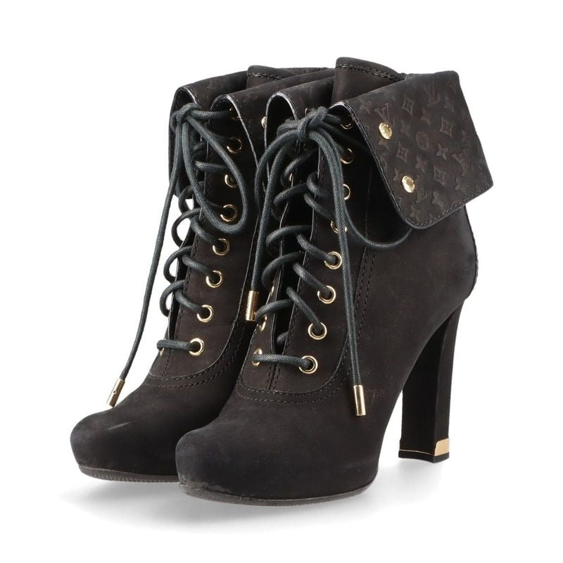 Louis Vuitton Monogram Nubuckles Cles Zah Booties 36 Ma0170
