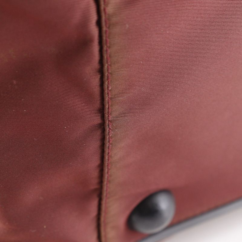 Prada Sports Prada Sports 2WAY Shoulder Nylon Red Brown Unisex Boston Bag