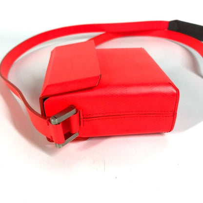 Louis Vuitton Shoulder Bag Marty M92160 Damier Gracée Leather Coral Red