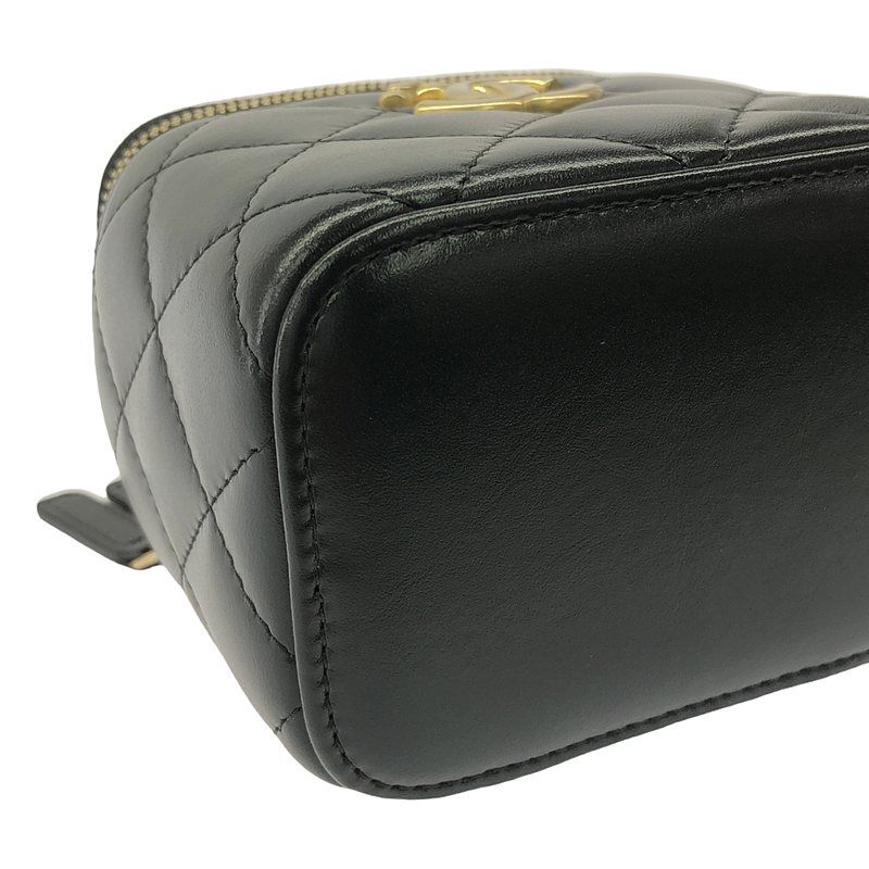 Chanel | Ap2292 Coco Marc Matelasse Lambskin Vanity Chain Pouch Shoulder Bag