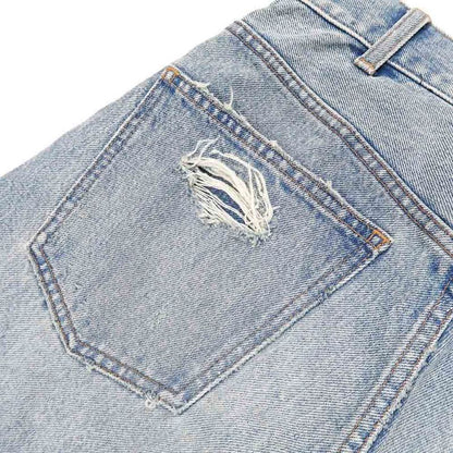 Celine Dame Denim Pants N946629v08zy 26 Size Light Blue Women's Apparel