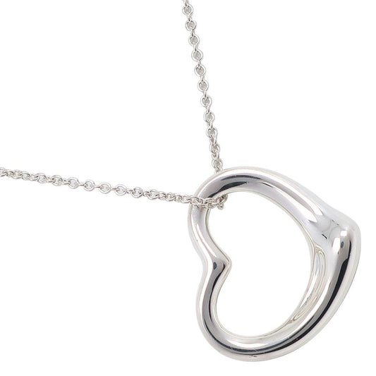 Tiffany & Co Open Heart Elsa Peretti 925 Silver Ladies 9.8g Necklace
