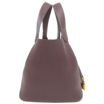 Hermes Picotin Lock PM Rouge Cellier Gold Hardware Handbag Taurillon Women