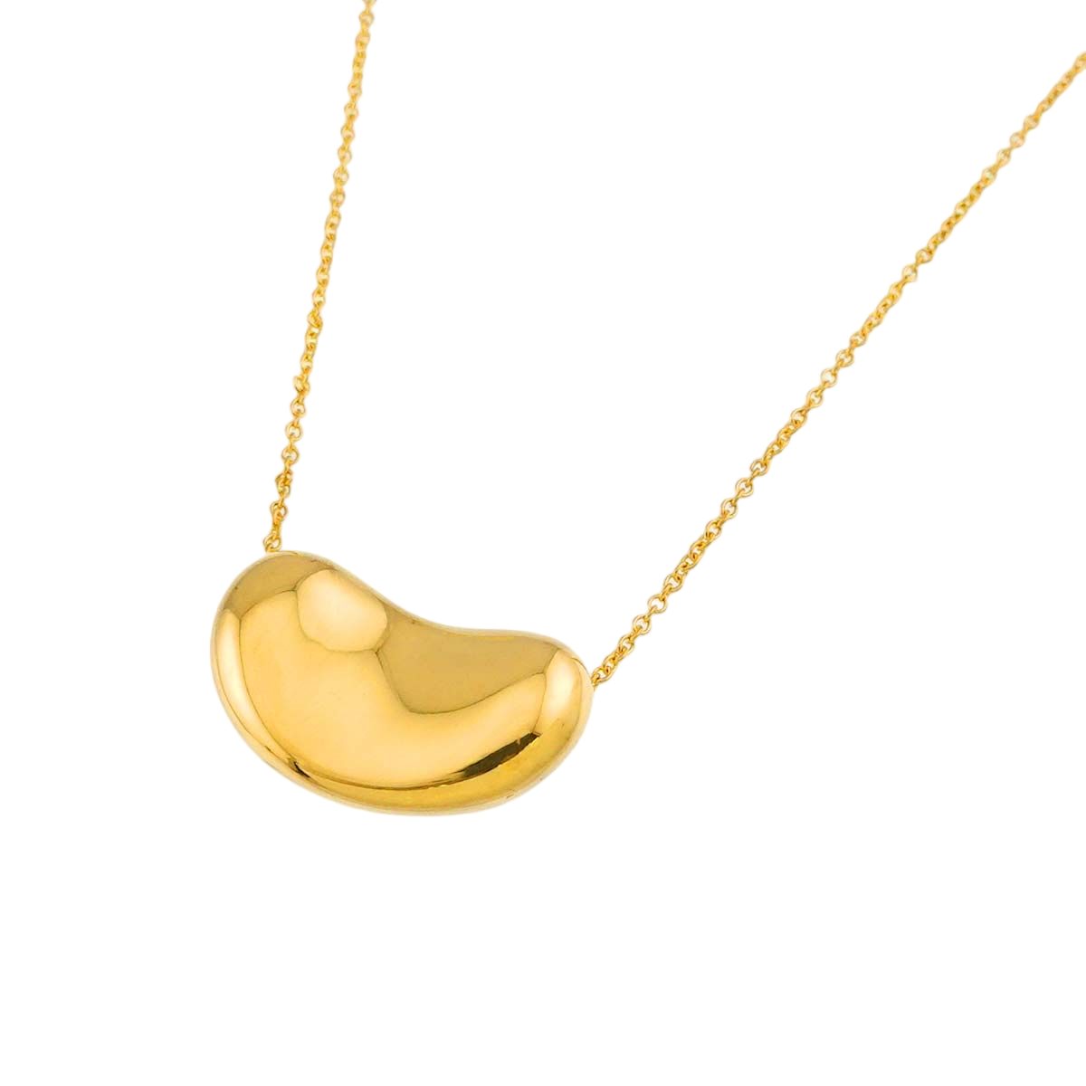 Tiffany & Co Bean Necklace 40 18k Yellow Gold