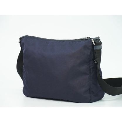 Prada Nylon Shoulder Bag Pochette Navy — view 2