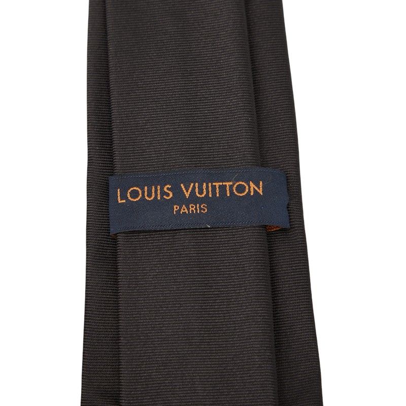 Louis Vuitton Logo M78471 Black Silk Men's Louis Vuitton