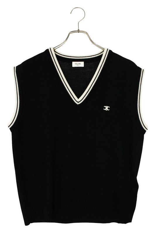 Celine 25SS 2adck823y Triomphe V-neck Sweater Vest Men's S