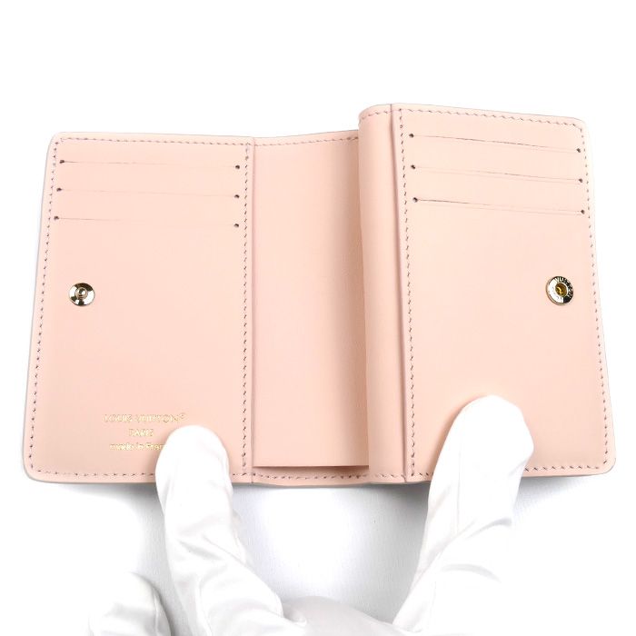 Louis Vuitton Portefeuille Cles A Bifold Wallet Mahina Glaze/pink M13470 IC