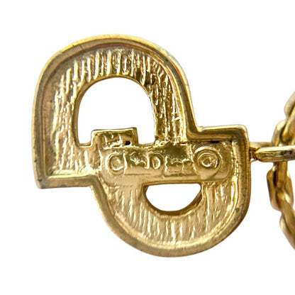 Christian DIOR Necklace Gold Plated Gold Plated CD Logo Gold