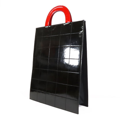 Chanel Mademoiselle Tote Bag Red White Black Leather Coco — view 2