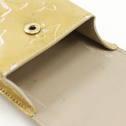 Louis Vuitton Green Cigarette Case M91048 Monogram Vernis Beige Th0021 Ladies