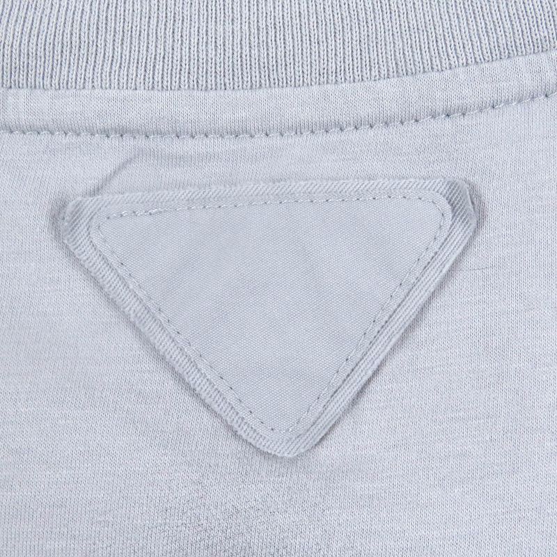 Prada 22SS Ujn822 100% Cotton Back Print Short Sleeve Cut And Sewn Short Sleeve