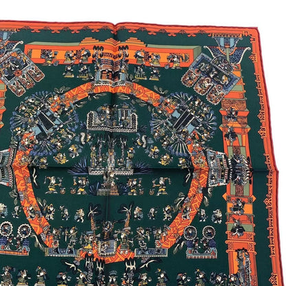 Hermes Astres Et Soleils Celestial Bodies And The Sun Silk Scarf Multicolor Box — view 4