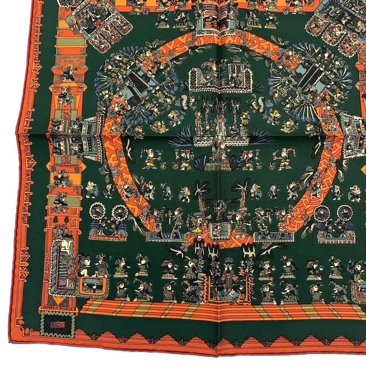 Hermes Astres Et Soleils Celestial Bodies And The Sun Silk Scarf Multicolor Box — view 5