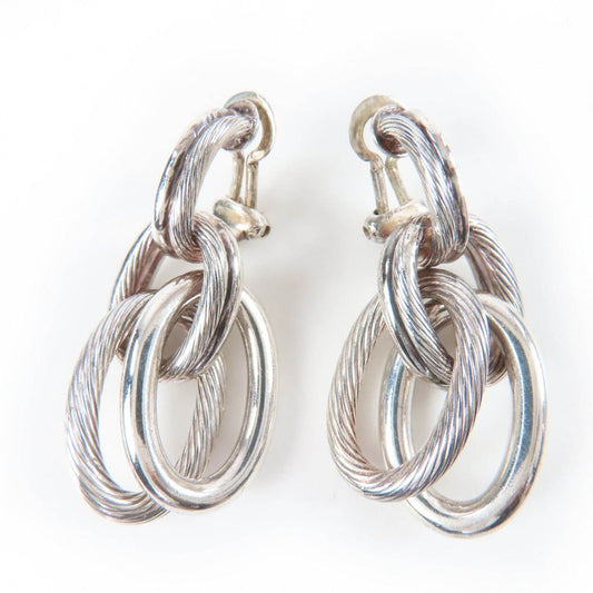 Hermes Vintage Destrier Earrings 925 Sterling Silver Weight