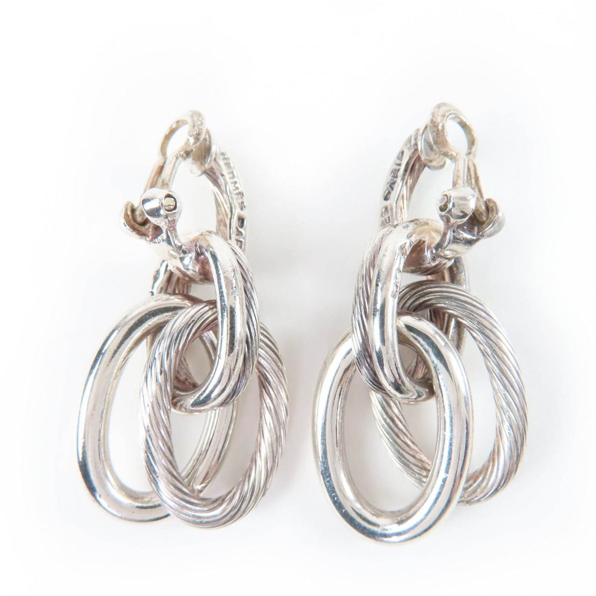 Hermes Vintage Destrier Earrings 925 Sterling Silver Weight — view 2