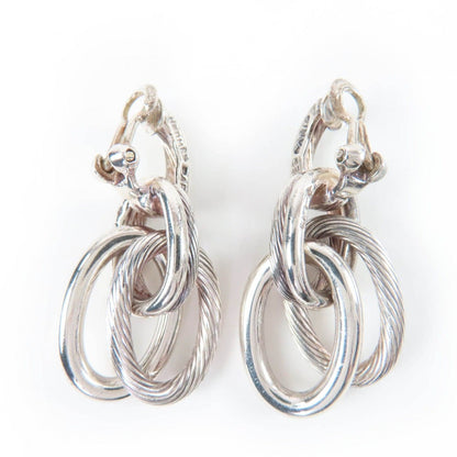 Hermes Vintage Destrier Earrings 925 Sterling Silver Weight — view 2