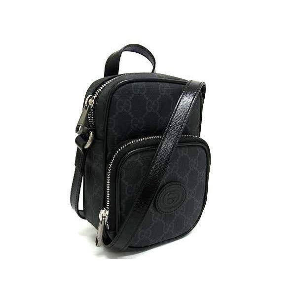 Gucci Interlocking G GG Pattern Leather Shoulder Bag — view 2