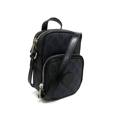 Gucci Interlocking G GG Pattern Leather Shoulder Bag — view 2