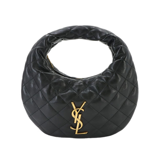 Saint Laurent Icarino Hand Bag Leather Black Gold Bag