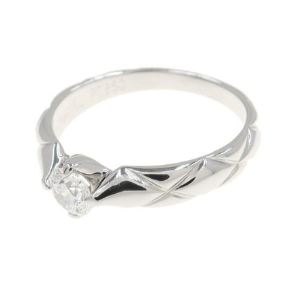 Chanel Matelasse Solitaire Ring /d030ct#95 Approx